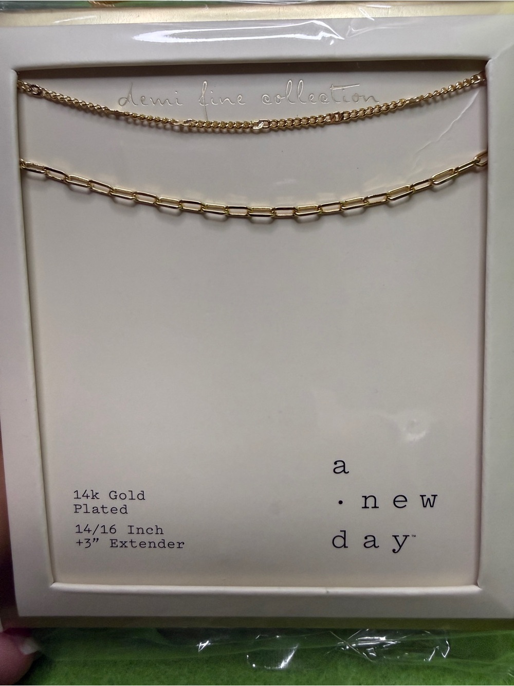 a new day Gold Layered Chain Necklace Set